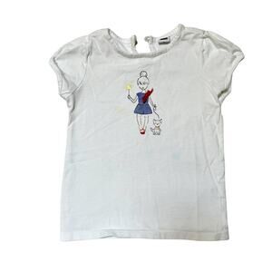 Janie And Jack Sparkler Girl Tee Size 4